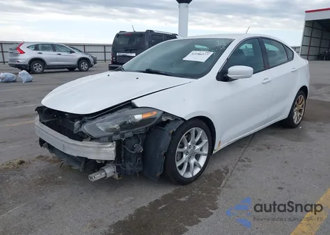 2013 Dodge Dart Sxt/Rallye из США, поврежденный, VIN 1C3CDFBAXDD258863